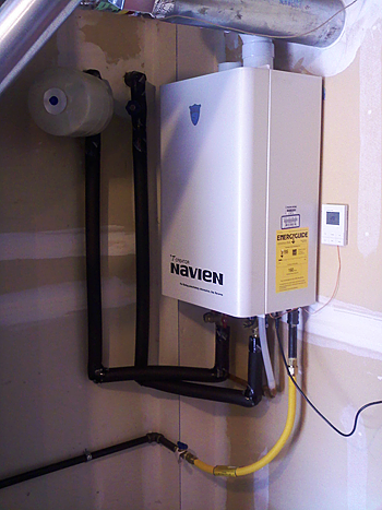 Navien tankless water heater repaired in Oakland California